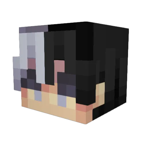 ErrorIQ Minecraft avatar head, 3D render