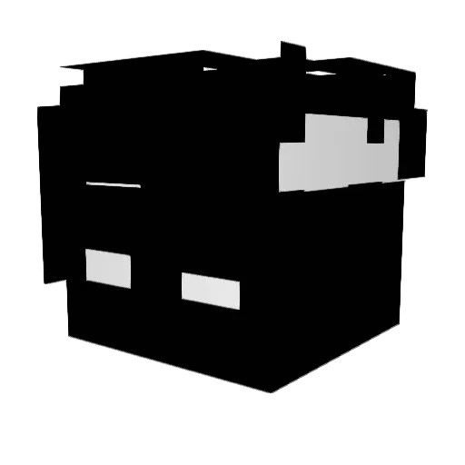 ErrorUserX Minecraft avatar head, 3D render