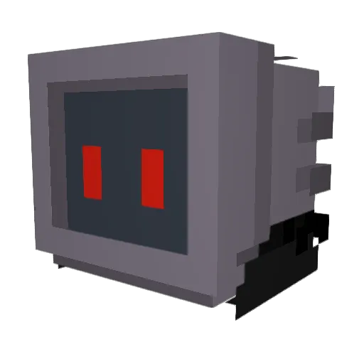 Error_1OO1 Minecraft avatar head, 3D render