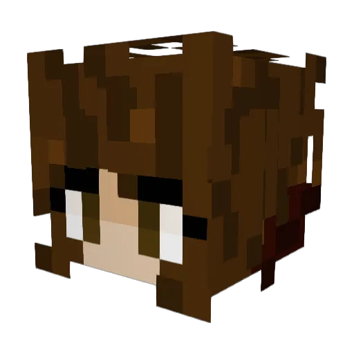 Error_Jeff Minecraft avatar head, 3D render