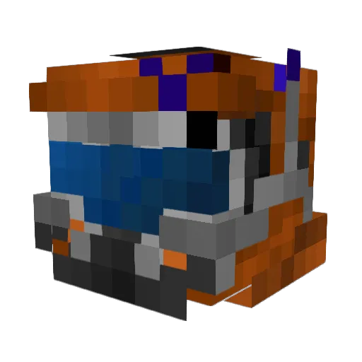 Error_mdl Minecraft avatar head, 3D render