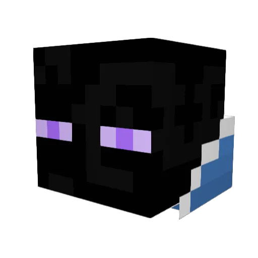 Errorblack Minecraft avatar head, 3D render