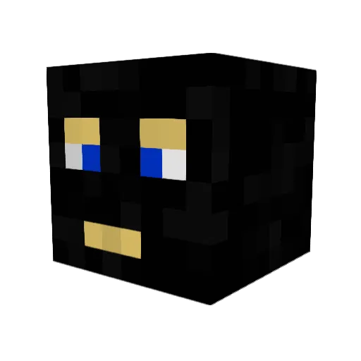 Errorins Minecraft avatar head, 3D render