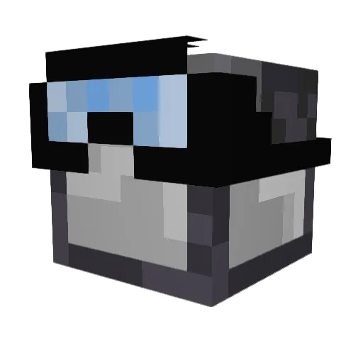 Erroryagzi Minecraft avatar head, 3D render