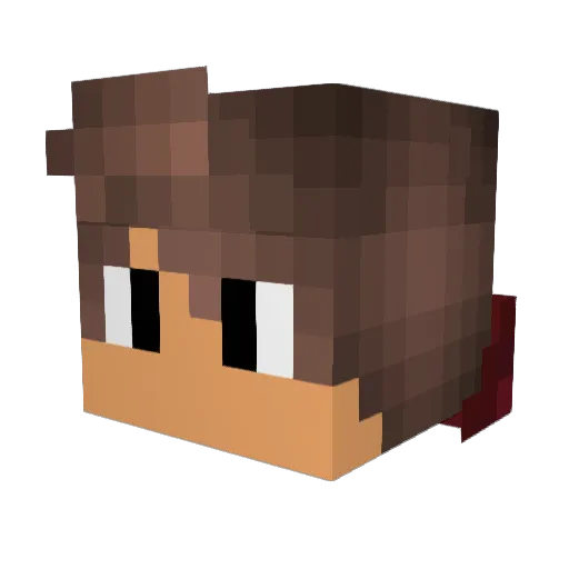 Errowdynamics Minecraft avatar head, 3D render