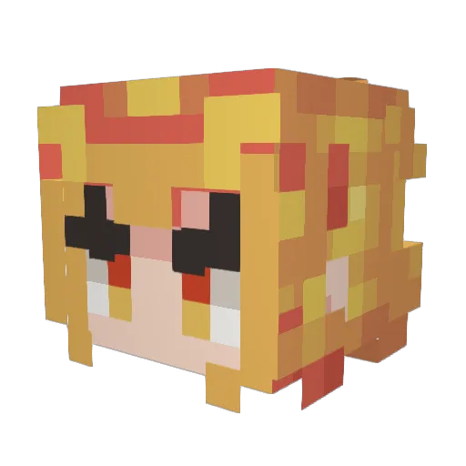 ErsoSkywalker Minecraft avatar head, 3D render