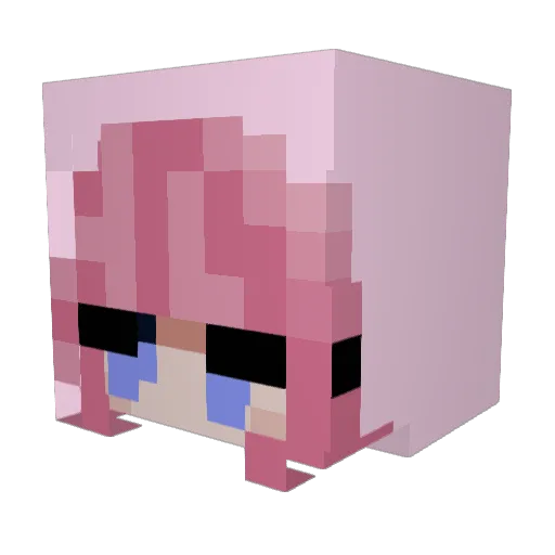 Ert Minecraft avatar head, 3D render
