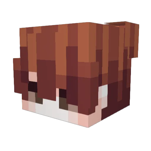 ErtAler Minecraft avatar head, 3D render