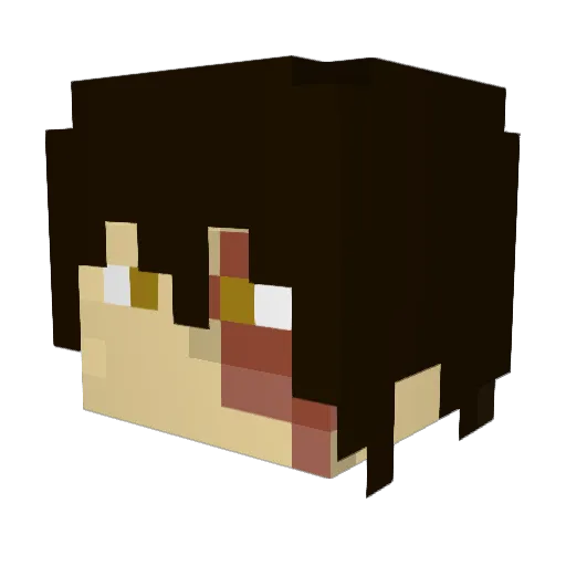 Ertbil Minecraft avatar head, 3D render