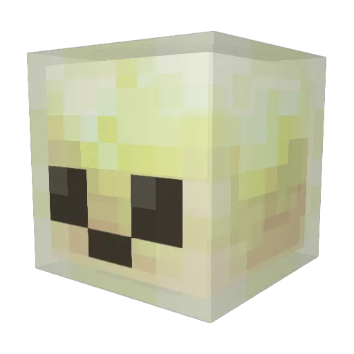 Ertikk Minecraft avatar head, 3D render