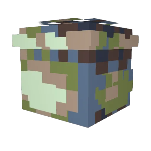 Erup0n Minecraft avatar head, 3D render