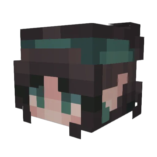 EruptingStag Minecraft avatar head, 3D render