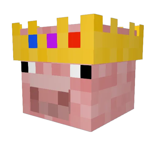 Eruption123B Minecraft avatar head, 3D render