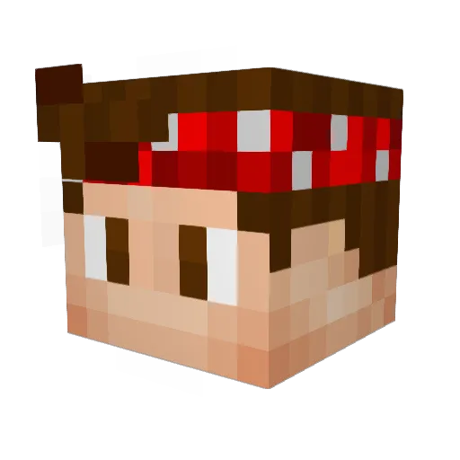 EruptionLuKing Minecraft avatar head, 3D render