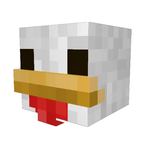 Eruptorcamo Minecraft avatar head, 3D render