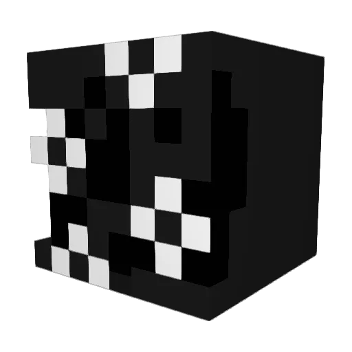 Ervastine Minecraft avatar head, 3D render