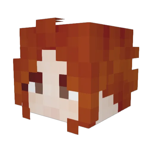 ErviMe Minecraft avatar head, 3D render