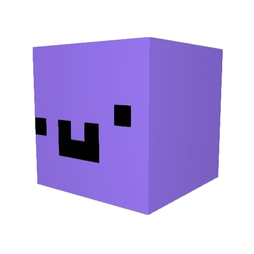 Erwaf Minecraft avatar head, 3D render