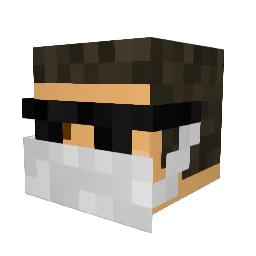 ErwinReyes Minecraft avatar head, 3D render