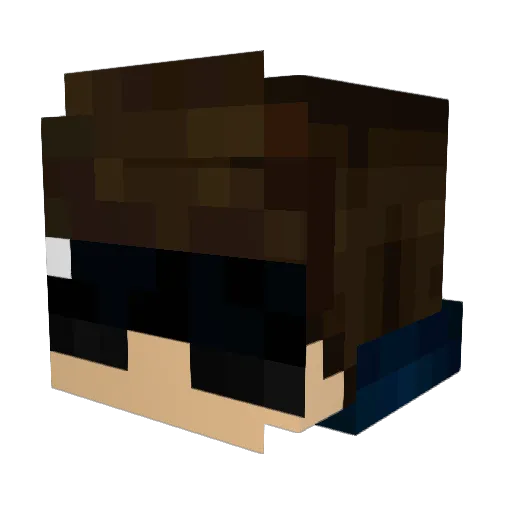 Erwinner23 Minecraft avatar head, 3D render
