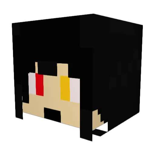 Ery65 Minecraft avatar head, 3D render