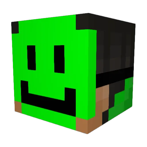 Erykwar Minecraft avatar head, 3D render