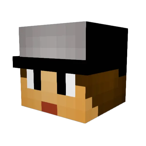 Erykxov Minecraft avatar head, 3D render