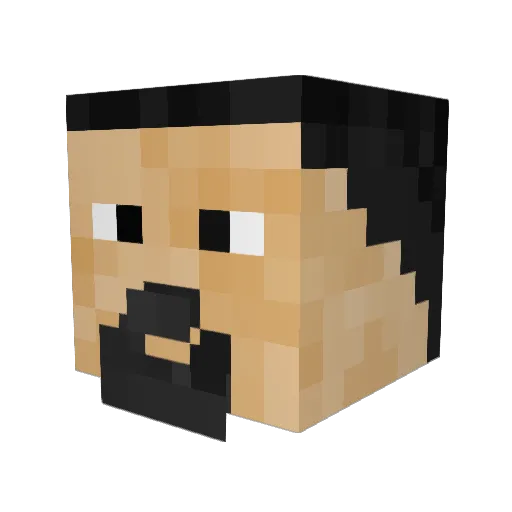 Eryndor_TheGreat Minecraft avatar head, 3D render