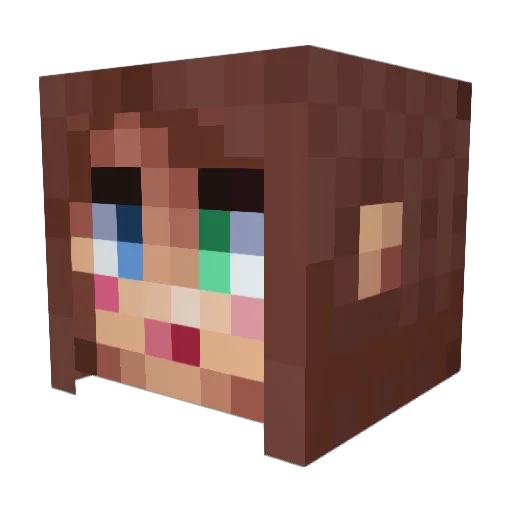 ErynnSSS Minecraft avatar head, 3D render