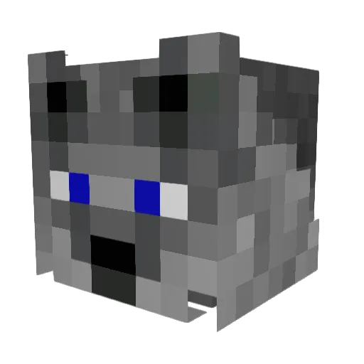Eryptas Minecraft avatar head, 3D render