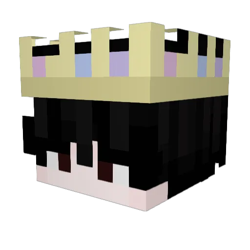 Eryvo Minecraft avatar head, 3D render