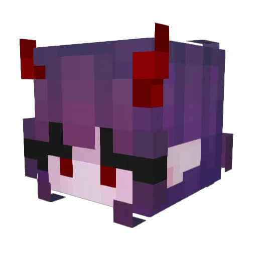 ErzaChan02 Minecraft avatar head, 3D render