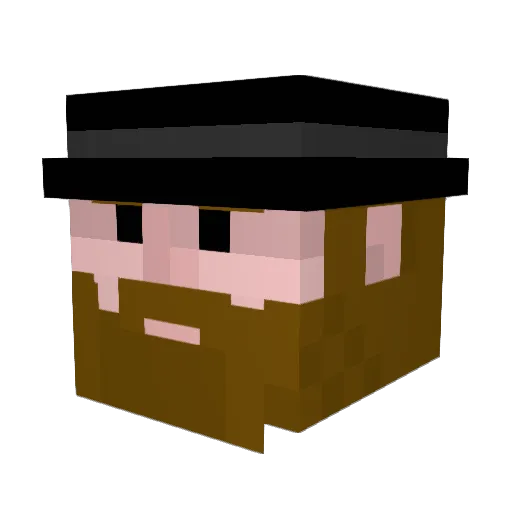 ErzaGames Minecraft avatar head, 3D render