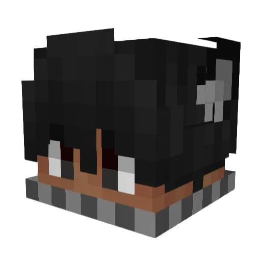 Erzedd Minecraft avatar head, 3D render