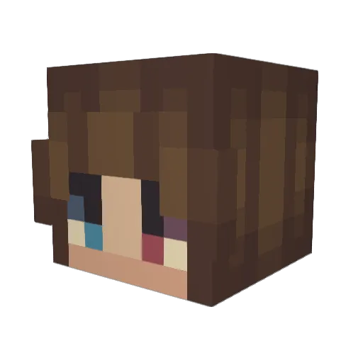 Erzoone Minecraft avatar head, 3D render