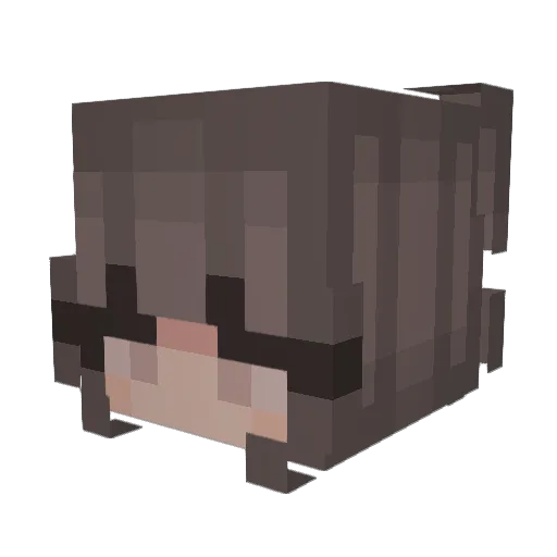 Es0sa Minecraft avatar head, 3D render