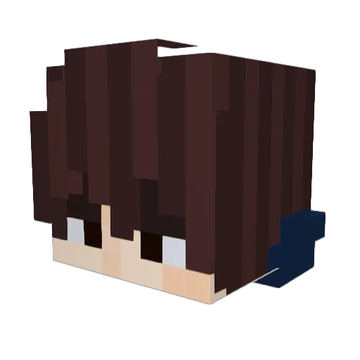 EsElGali Minecraft avatar head, 3D render