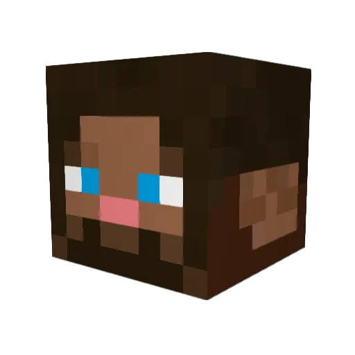 EsGoblino Minecraft avatar head, 3D render