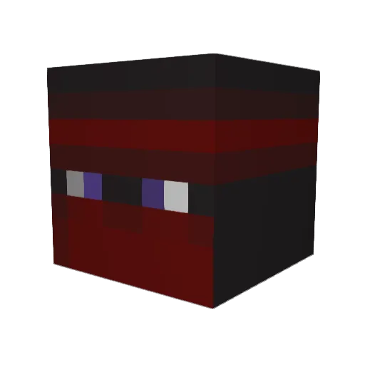EsN_Fish Minecraft avatar head, 3D render