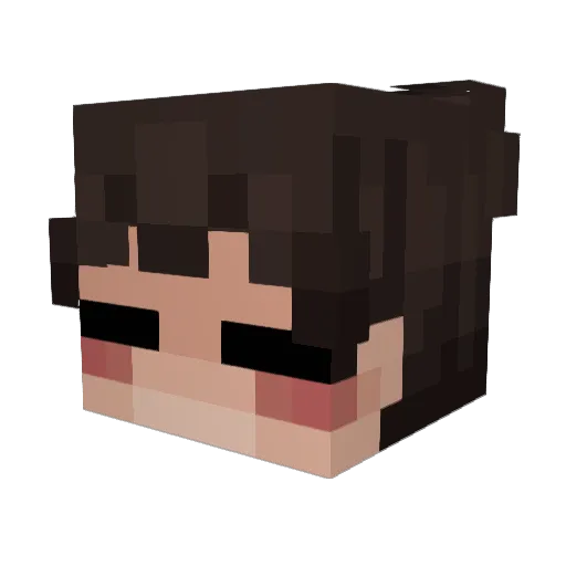 EsVal Minecraft avatar head, 3D render