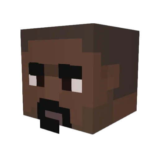 EsWirdEhrenlos Minecraft avatar head, 3D render
