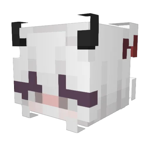 Es_z Minecraft avatar head, 3D render