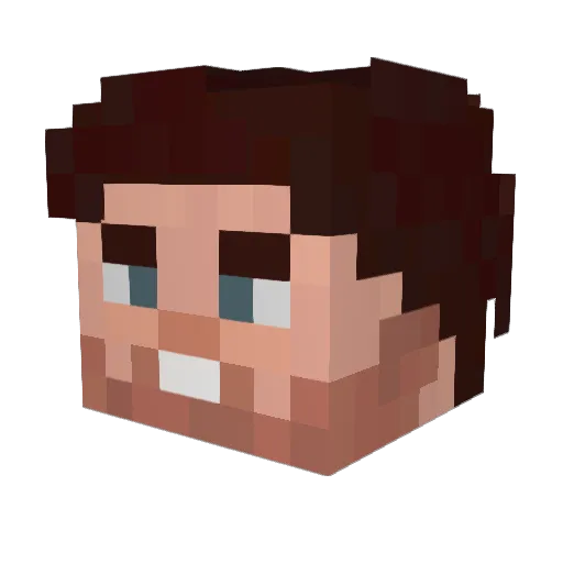 Esako58 Minecraft avatar head, 3D render