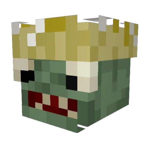 Esamore Minecraft avatar head, 3D render