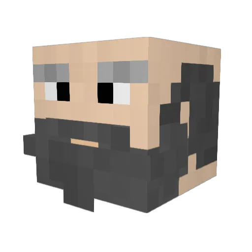 Esans Minecraft avatar head, 3D render