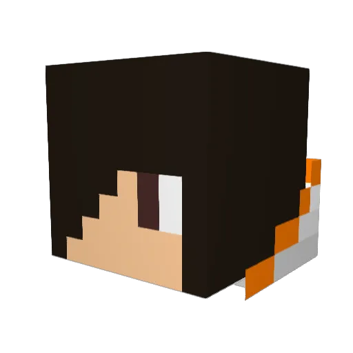 Esayas Minecraft avatar head, 3D render