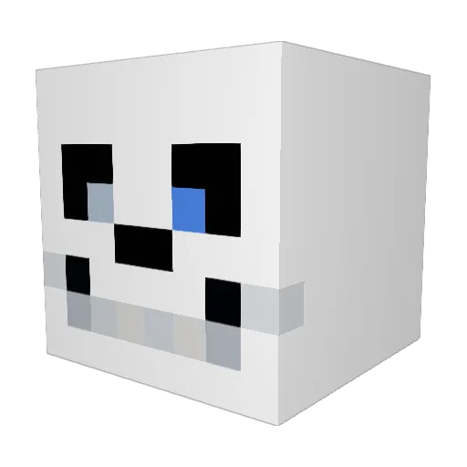Esbon Minecraft avatar head, 3D render