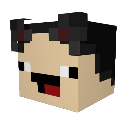 EscalapeCZ Minecraft avatar head, 3D render
