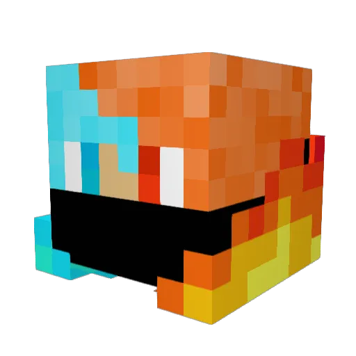Escanor20_20 Minecraft avatar head, 3D render