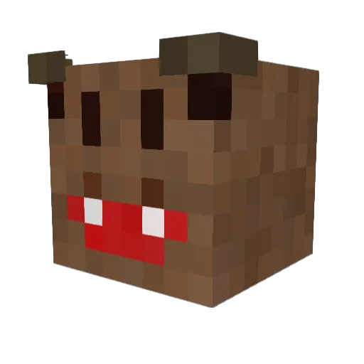EscapeAnimal Minecraft avatar head, 3D render